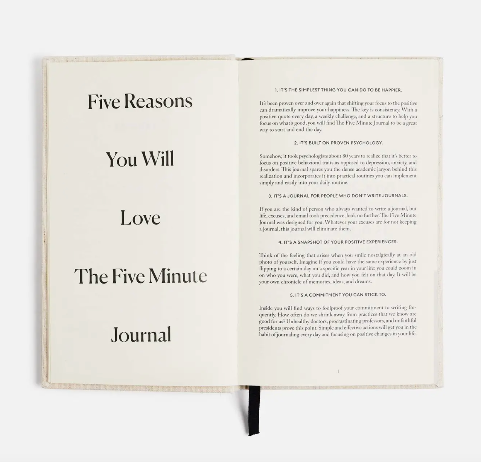 The Five Minute Journal - Daily Guided Gratitude